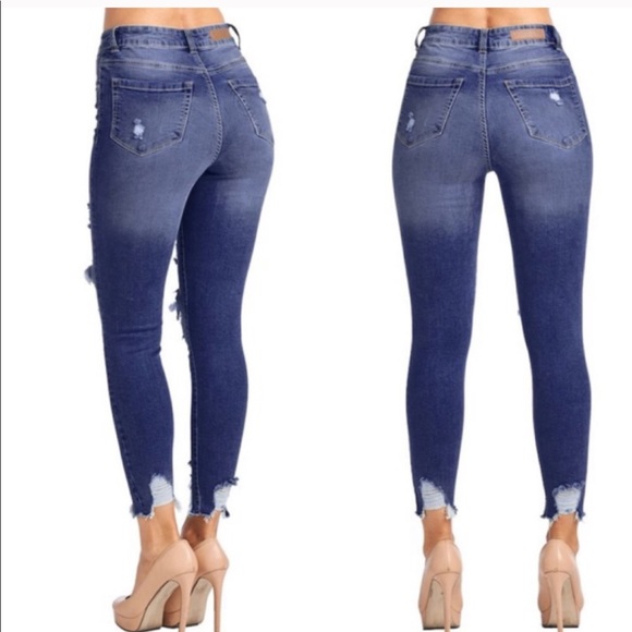 ClearanceDistressed denims high waist adorable - Picture 2 of 5